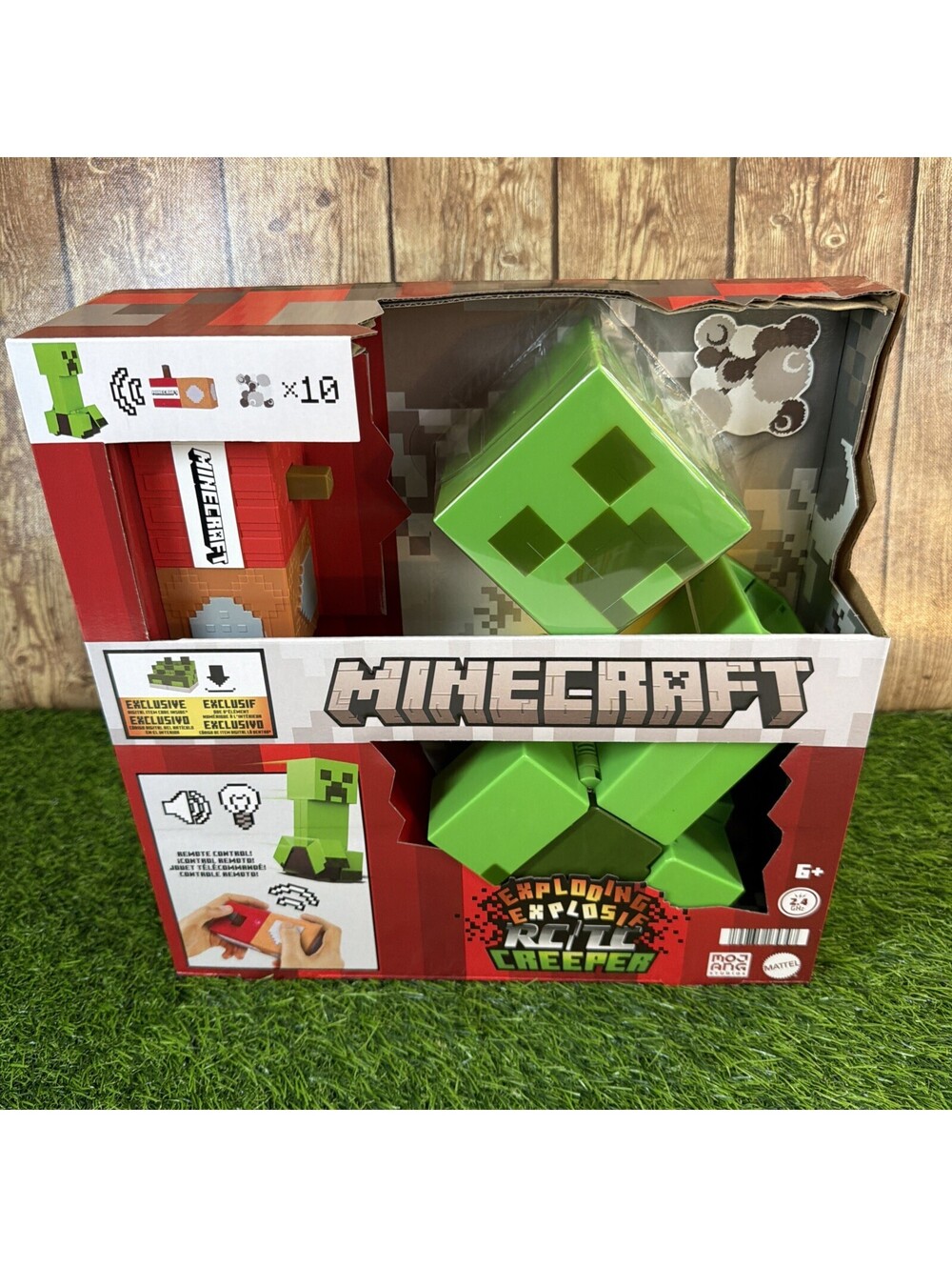 Minecraft Exploding RC Creeper Car Lights & Sounds with DLC Code Mattel - NEW